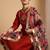 Women Floral Embroidered Regular Thread Work Kurta with Trousers & With Dupatta
