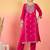 Women Ethnic Motifs Embroidered Thread Work Kurta with Trousers & Dupatta