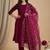 Women Ethnic Motifs Regular Thread Work Kurta with Trousers & With Dupatta