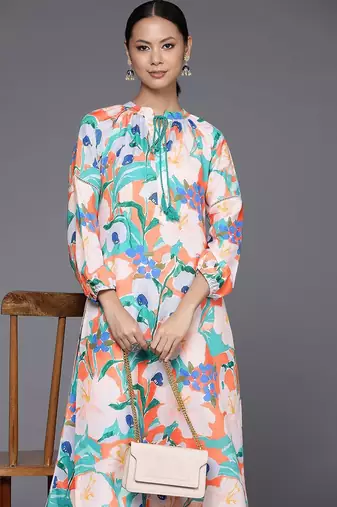 Women Floral Printed Regular Kurta Pith Palazzos