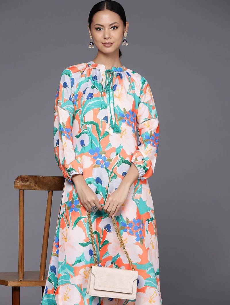 Women Floral Printed Regular Kurta Pith Palazzos