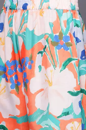 Women Floral Printed Regular Kurta Pith Palazzos