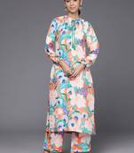 Women Floral Printed Regular Kurta Pith Palazzos