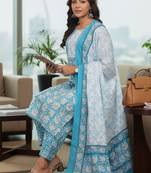 Women Ethnic Motifs Printed Regular Kurta with Trousers & With Dupatta