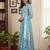 Floral Printed Round Neck Straight Kurta With Patiala & Dupatta