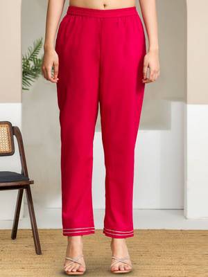 Women Ethnic Motifs Printed Pure Cotton A-Line Kurta with Trousers 7
