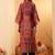 Ethnic Motifs Printed Mandarin Collar Gotta Patti Chanderi Silk Kurta & Trousers