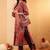 Ethnic Motifs Printed Mandarin Collar Gotta Patti Chanderi Silk Kurta & Trousers