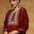 Women Embroidered Regular Kurta with Trousers & With Dupatta