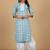 Floral Printed Straight Kurta With Salwar & Dupatta