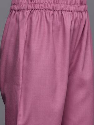Women Floral Yoke Design Regular Thread Work Kurta with Trousers & With Dupatta 4