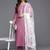 Women Floral Yoke Design Regular Thread Work Kurta with Trousers & With Dupatta
