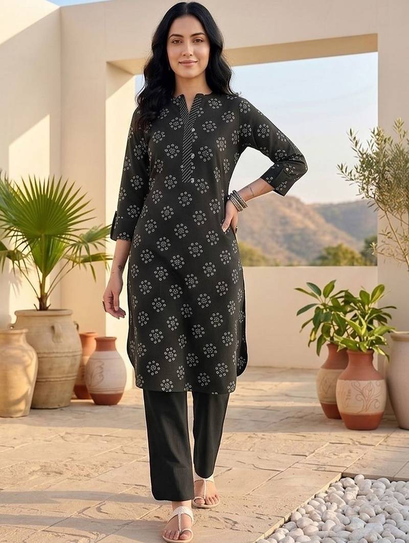 Women Ethnic Motifs Printed Regular Kurta with Trousers