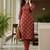 Women Ethnic Motifs Printed Regular Thread Work Kurta with Trousers