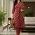 Women Ethnic Motifs Printed Regular Thread Work Kurta with Trousers