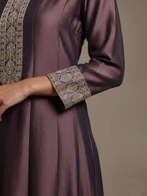 Women Ethnic Motifs Embroidered Regular Thread Work Kurta with Trousers & With Dupatta 3