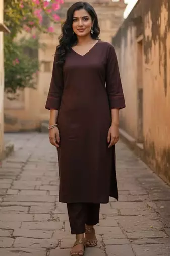 Women Ethnic Motifs Regular Kurta with Trousers & With Dupatta