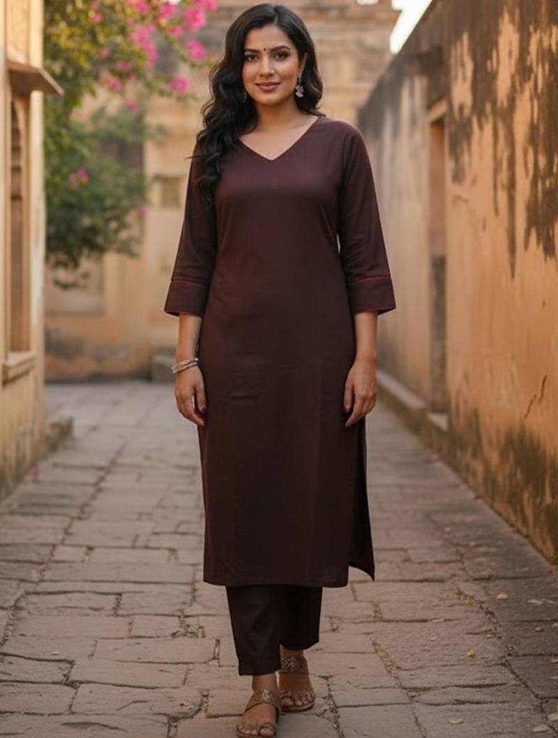 Women Ethnic Motifs Regular Kurta with Trousers & With Dupatta