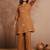 Women Embroidered Regular Thread Work Kurta with Palazzos