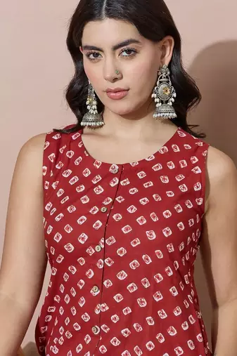 Women Ethnic Motifs Printed Regular Kurta with Trousers