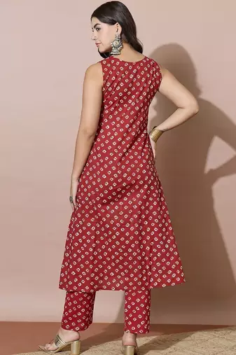 Women Ethnic Motifs Printed Regular Kurta with Trousers