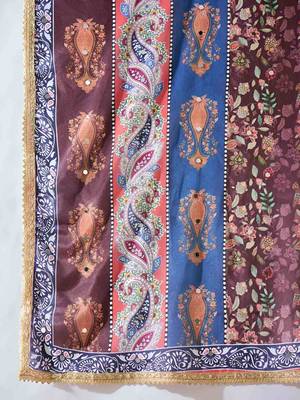 Women Ethnic Motifs Regular Sequinned Kurta with Trousers & Dupatta 2