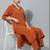 Women Regular Silk Crepe Kurta with Trousers