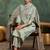 Ethnic Motifs Embroidered Round Neck Thread Work Kurta With Trousers & Dupatta