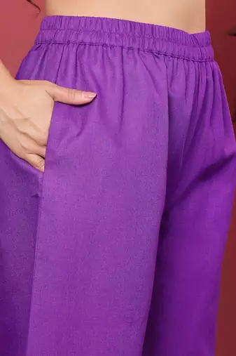 Sequinned Straight Kurta With Trouser & Dupatta