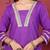 Sequinned Straight Kurta With Trouser & Dupatta