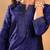 Geomertic Woven Design Notch Neck Straight Kurta With Trouser