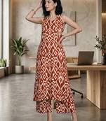 Women Ethnic Motifs Printed Regular Pure Cotton Kurta with Trousers
