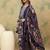 Floral Printed Thread Work Kurta With Trousers & Dupatta