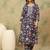 Floral Printed Thread Work Kurta With Trousers & Dupatta