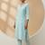 Women Regular Thread Work Kurta with Trousers