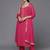 Women Regular Thread Work Silk Crepe Kurta with Trousers & With Dupatta
