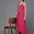 Women Regular Thread Work Silk Crepe Kurta with Trousers & With Dupatta