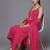 Women Regular Thread Work Silk Crepe Kurta with Trousers & With Dupatta