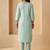 Women Regular Mirror Work Kurta with Trousers