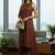 Women Regular Thread Work Kurta with Trousers