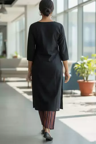 Women Ethnic Motifs Regular Kurta with Trousers