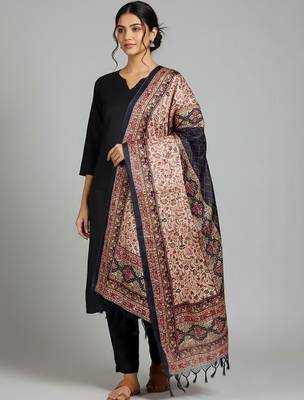 Women Ethnic Motifs Regular Kurta with Trousers & With Dupatta 1