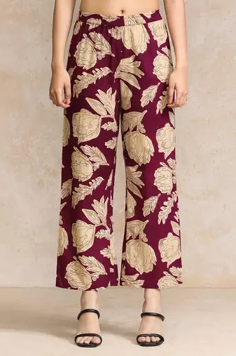 Women Floral Printed Regular Pure Cotton Kurta with Trousers