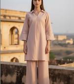 Women Regular Thread Work Kurta with Trousers
