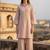 Women Regular Thread Work Kurta with Trousers