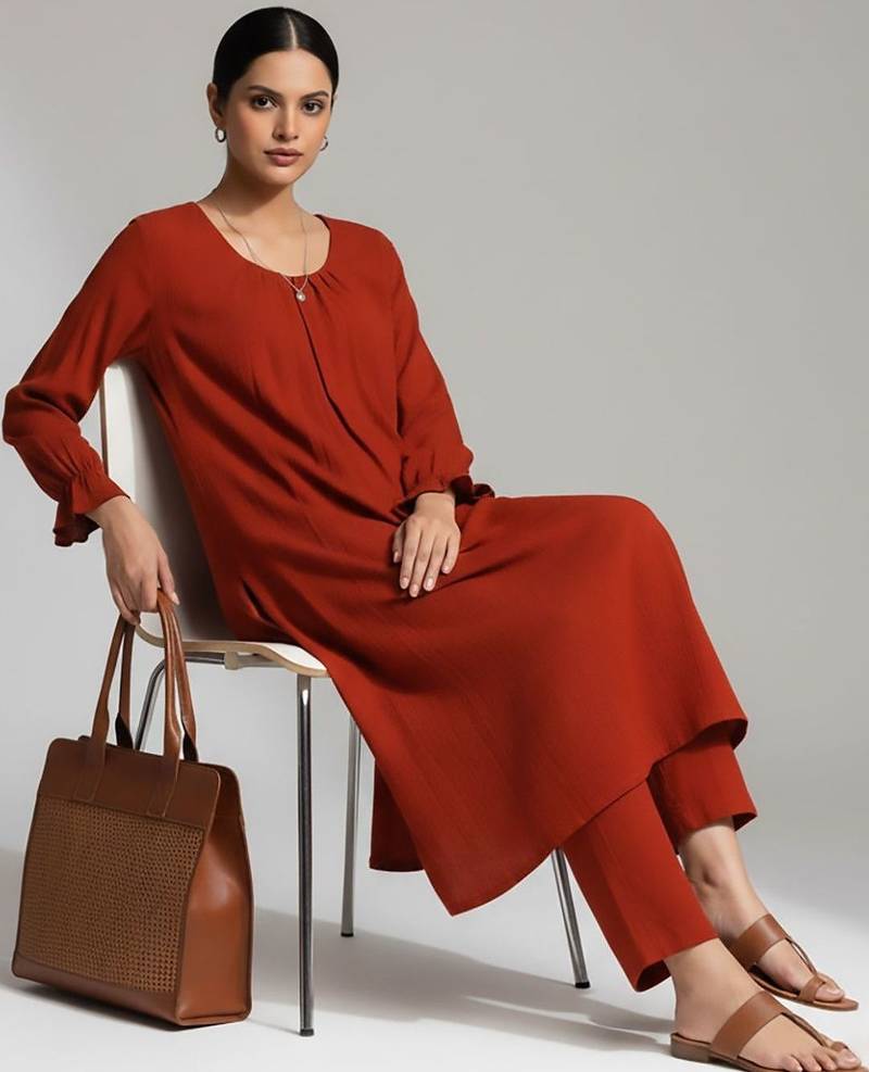 Women Regular Kurta with Trousers