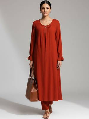 Women Regular Kurta with Trousers 4