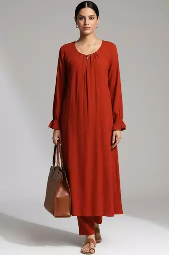 Women Regular Kurta with Trousers