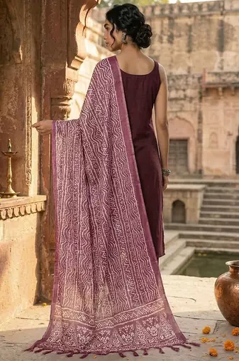 Women Regular Kurta with Trousers & With Dupatta
