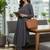 Women Empire Silk Crepe Kurta with Trousers
